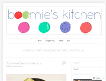 Tablet Screenshot of boomieskitchen.com